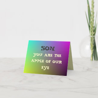 Cartes de graduation "Apple of Our Eye"