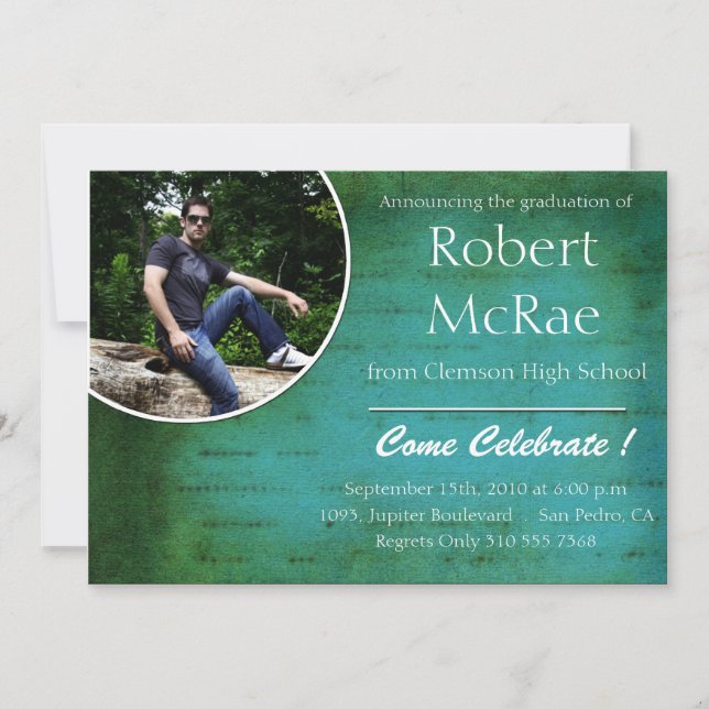 Cartes de graduation photo Hep-Grunge (Devant)