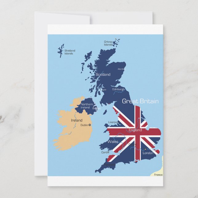 Cartes de Grande-Bretagne Invitations (Devant)