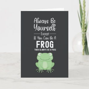 Cartes de Grenouille Mignonne Humoristique Drôle A