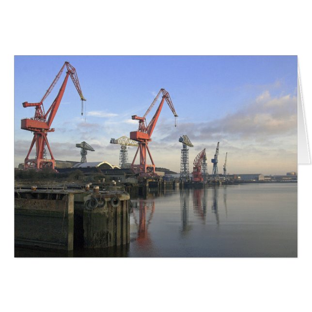 Cartes de grues de chantier (Devant horizontal)