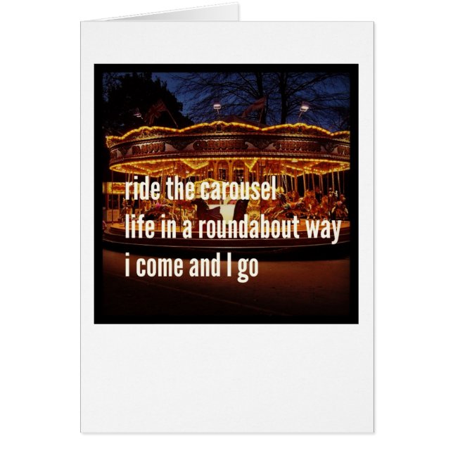 Cartes de Haiku - je vous ai laissés seuls (Devant)