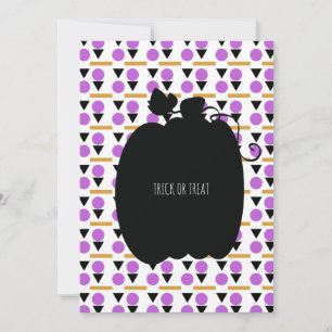 Cartes de Halloween en forme de citrouille noire e