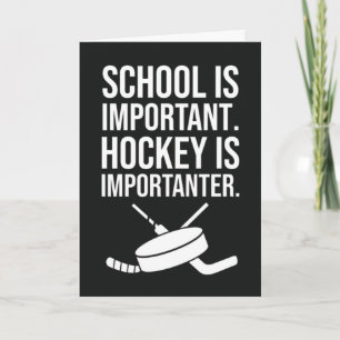 Cartes de hockey drôles Humour sportif Écolier jou