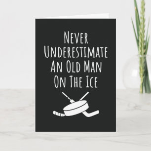Cartes de hockey drôles pour hommes citations spor
