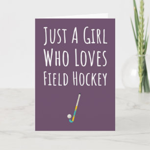 Cartes de Hockey sur Gazon Roses Pour Filles Pour