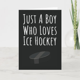 Cartes de hockey sur glace mignonnes pour garçons