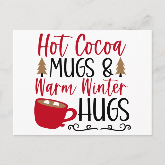 Cartes de Hot Cocoa & Câlins de vacances (Devant)