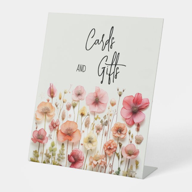 Cartes de Jardin fleurs sauvages et signe cadeaux (Recto)