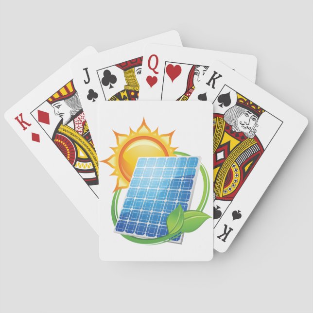 Cartes de jeu à énergie solaire (dos)