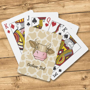 Cartes De Jeu À La Tête De Vache