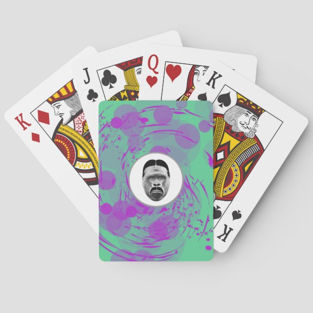 Cartes de Jeu Abstraites Gorilla (dos)