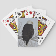Cartes de jeu américaines d'Eagle chauve