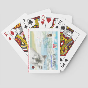 Cartes de jeu argentées de promo de flèche
