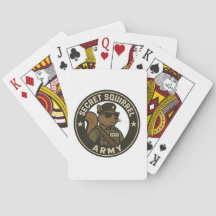 CARTES DE JEU ARMÉE SECRET SQUIRREL