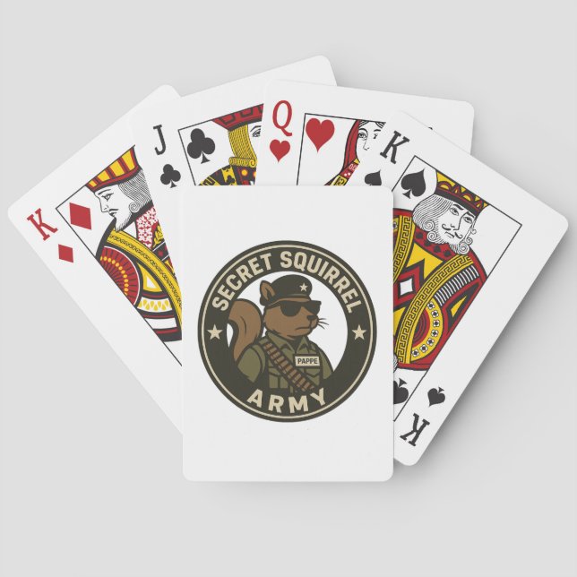 CARTES DE JEU ARMÉE SECRET SQUIRREL (dos)
