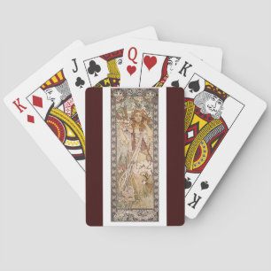 Cartes de jeu Art Nouveau Mucha