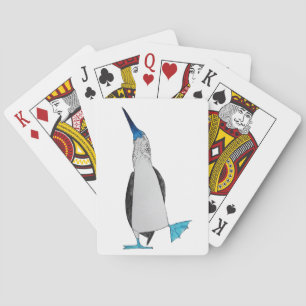 Cartes de jeu aux pieds bleues d'idiot (gauches)