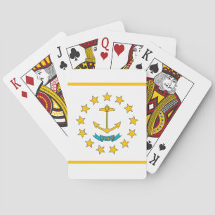 Cartes de jeu avec Drapeau de Rhode Island