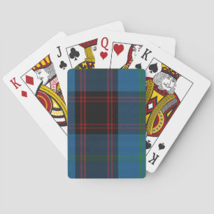 Cartes de jeu avec la maison/tartan de Hume