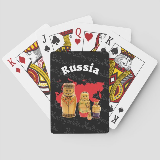Cartes de jeu Babouchka Matrjoschka Matryoshka (dos)