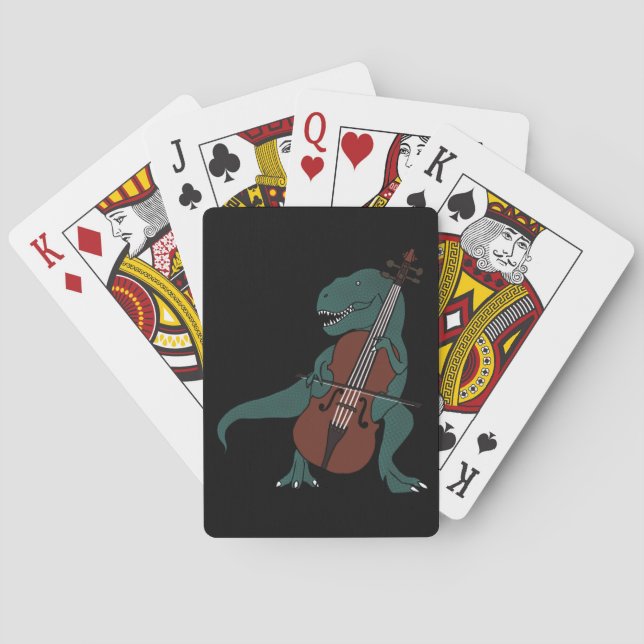 Cartes de jeu basses de T-Rex (dos)