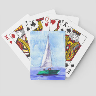 Cartes de jeu "Bateau à voile"