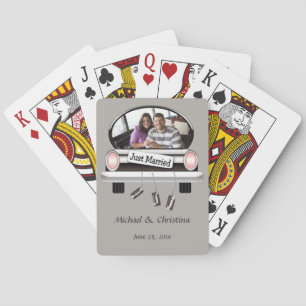 Cartes de jeu Bicycle® personnalisées juste mariée