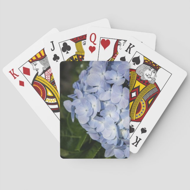 Cartes de jeu Blue Hydrangea (dos)