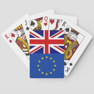 Cartes de jeu BRITANNIQUES de vote de brexit de