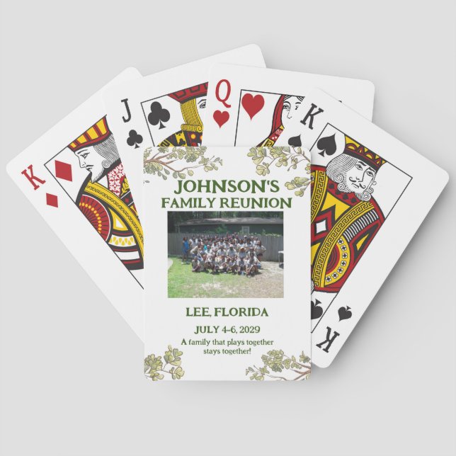 Cartes de Jeu Cadeau Reunion Famille (dos)