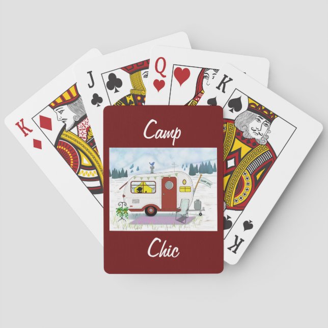 Cartes de jeu Camp Chic (dos)