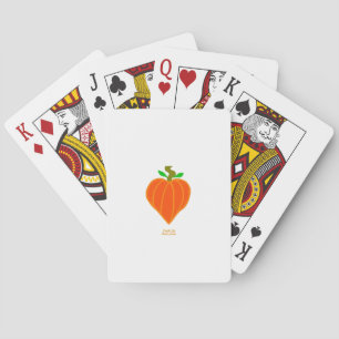 Cartes de jeu cardiaques Citrouilles