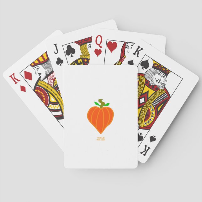 Cartes de jeu cardiaques Citrouilles (dos)