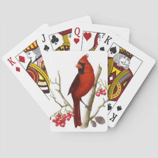 Cartes de jeu cardinales rouges