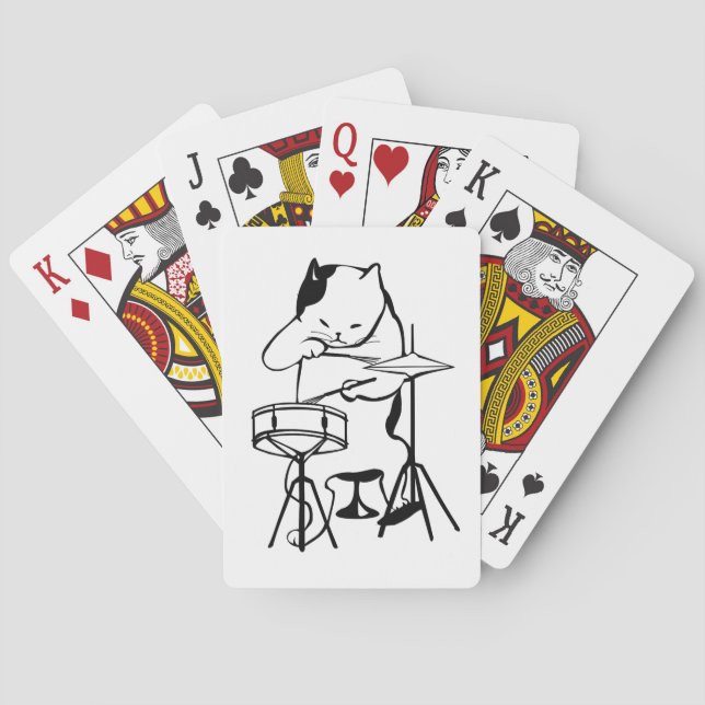 CARTES DE JEU CAT DRUMMER (dos)