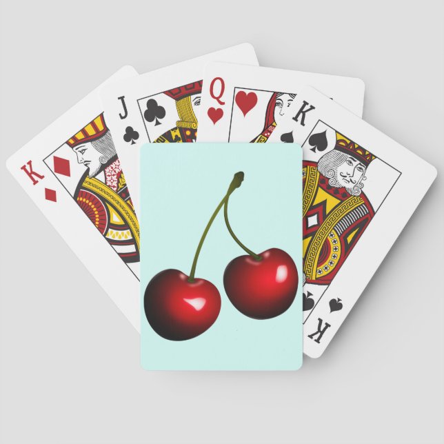 Cartes de jeu Cherry - Couleur personnalisée (dos)