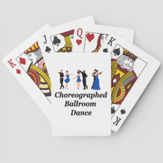 Cartes de jeu chorégraphiées de danse de salle de