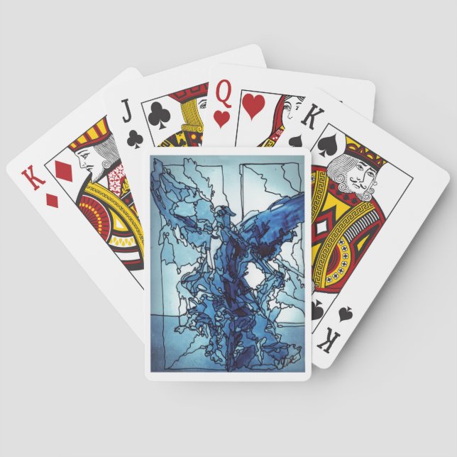 Cartes de Jeu Classique Bleu Angel (dos)