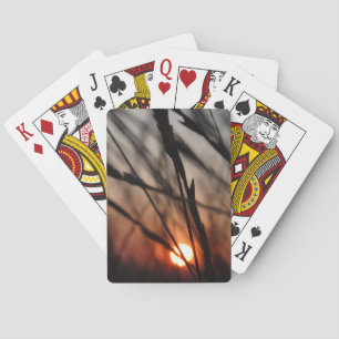 Cartes De Jeu Classique Coucher Du Soleil