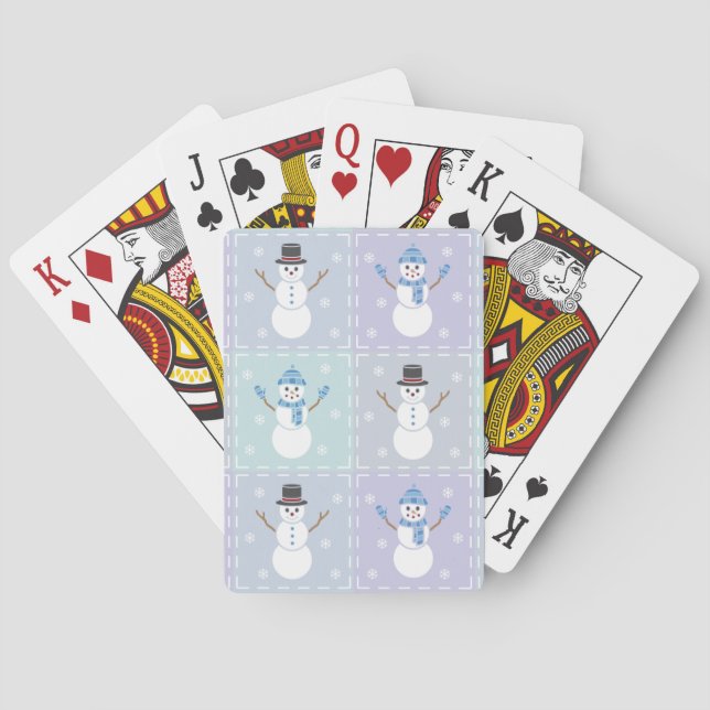 Cartes de Jeu Classique De La Quilte D'Hiver (dos)