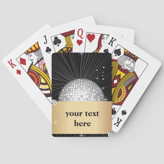 Cartes de Jeu Classique, parties scintillant disco (dos)