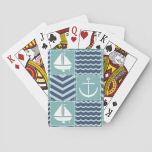 Cartes de Jeu Classique Quilt Nautique