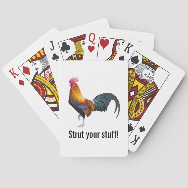 Cartes de Jeu Classique Rooster Multicolore (dos)