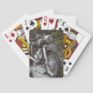 Cartes de jeu classiques de motocyclette