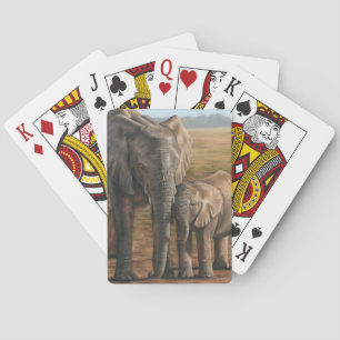 Cartes de jeu classiques d'éléphant