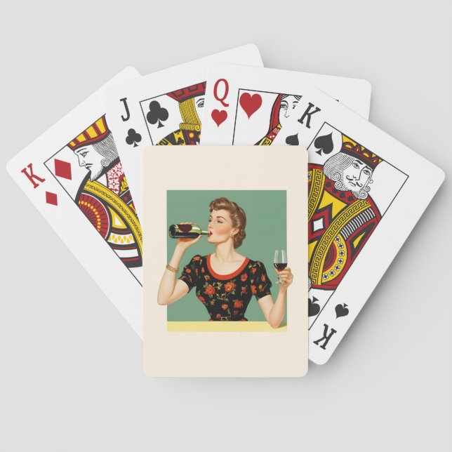 Cartes de Jeu Classiques - Design Vintage Humour (dos)