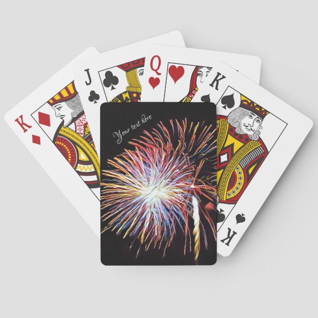 Cartes de jeu classiques Fireworks (dos)