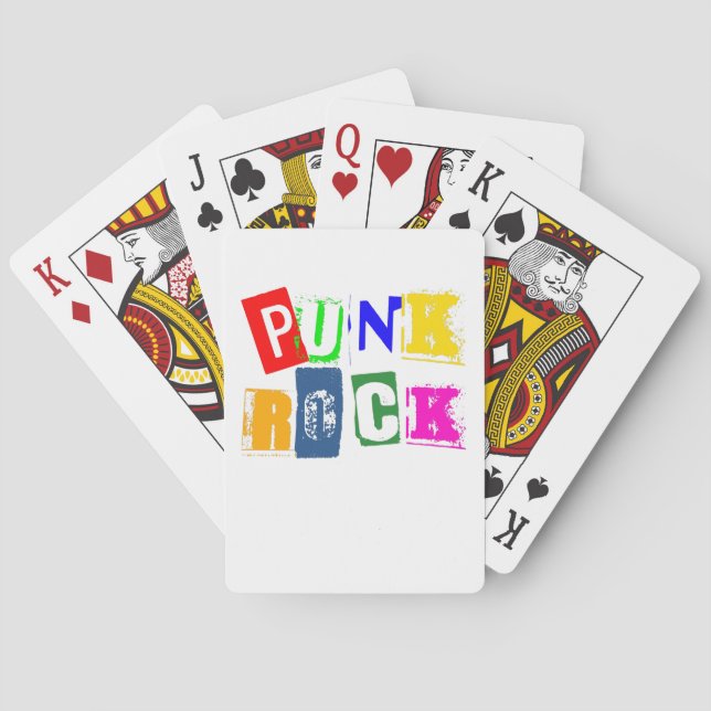 Cartes de jeu classiques Punk Rock (dos)