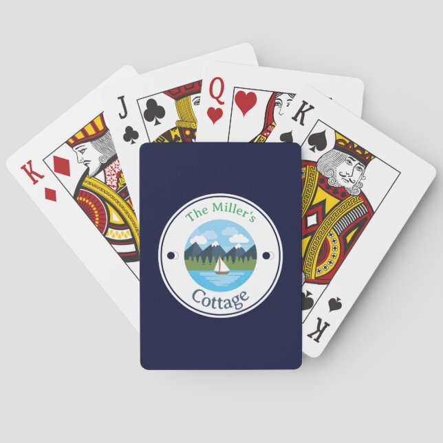 Cartes de jeu - Cottage - Personnalisé - Ajouter u (dos)